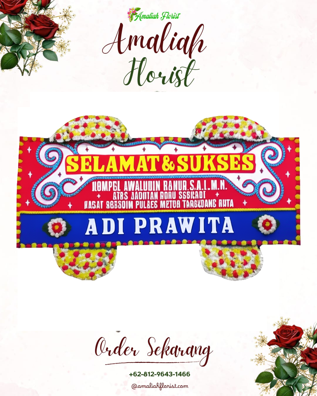 Papan Bunga Ucapan Selamat Purwasari
